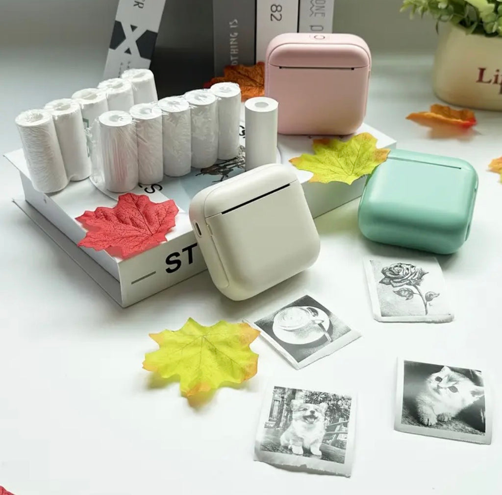Mini Bluetooth Thermal Printer – Portable Inkless Photo Printer
