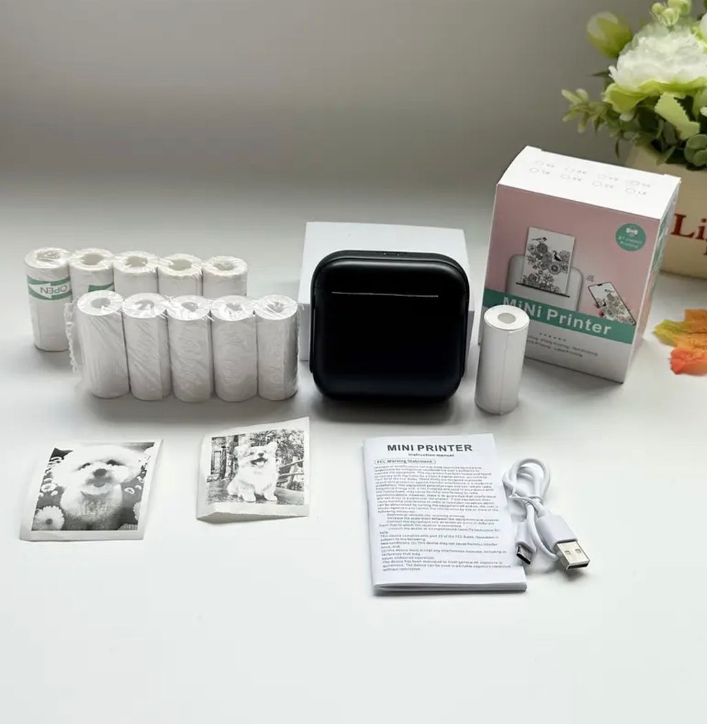 Mini Bluetooth Thermal Printer – Portable Inkless Photo Printer